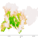 Carte de prédiction d'une niche écologique